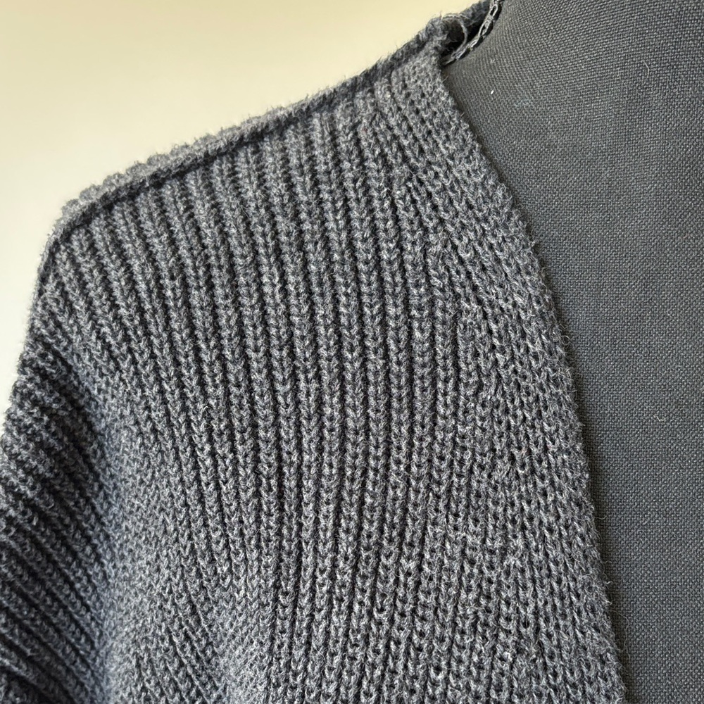 Universal Thread Dark Gray Ribbed Sweater - Picture 3 of 6
